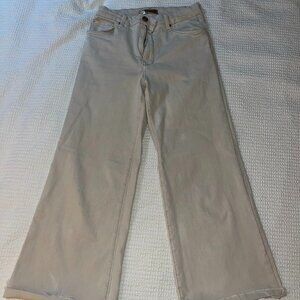 Kut from the Kloth Cream Wide Legged Jeans